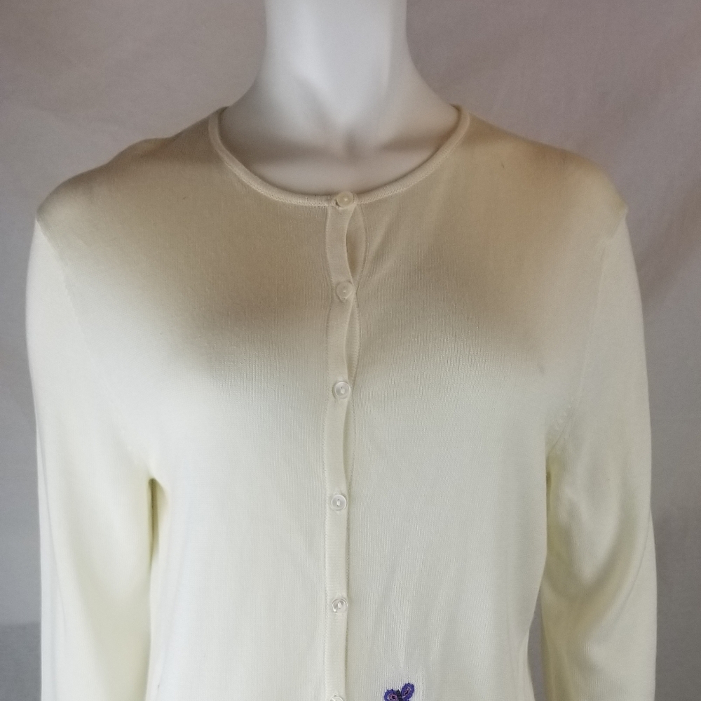Due' per Due' Cardigan Embroidered Sweater